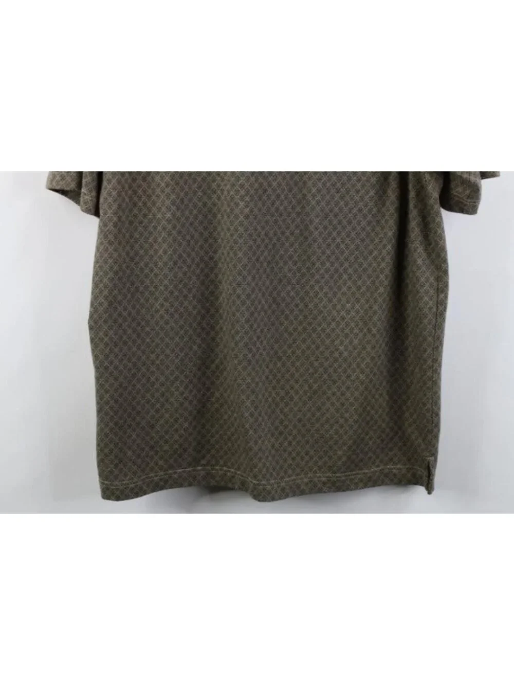 Vintage 90s Streetwear Mens Medium Faded Argyle Diamond Knit Golf Polo Shirt
